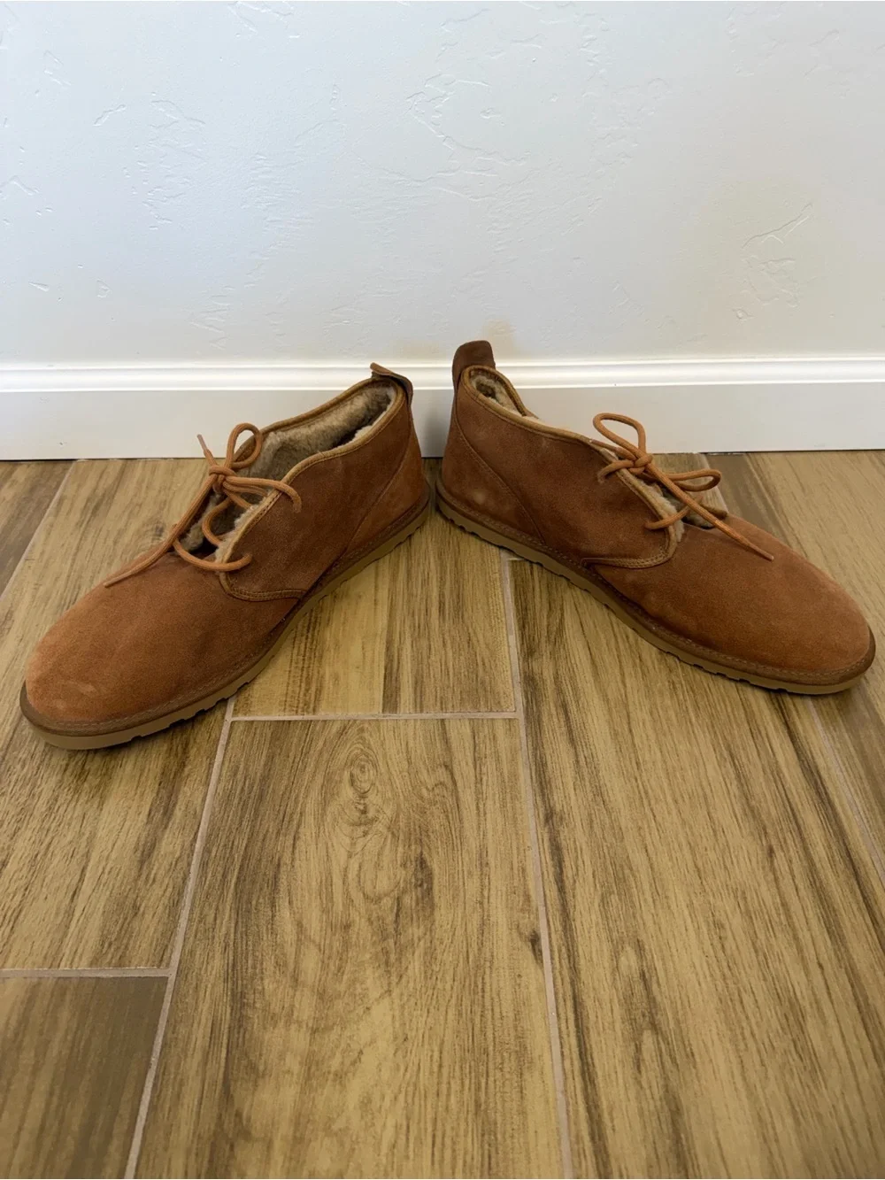 UGG Men's Chestnut Maksim Suede Fully Lined Chukka Ankle Boots Size 15